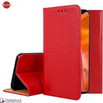 Telone grynos odos dėklas - raudonas (Samsung S23)